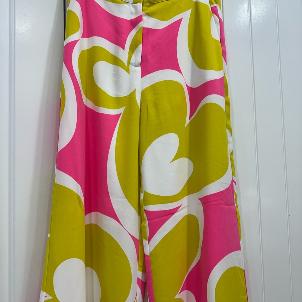 Trina Turk Pink and Cream Pants - Picture 9 of 13